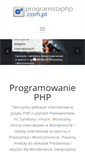 Mobile Screenshot of programistaphp.com.pl